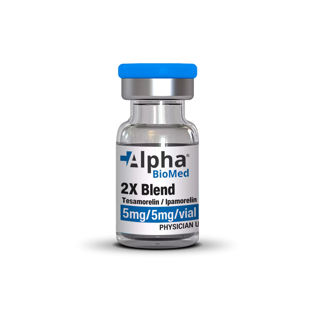 2X Blend Tesamorelin (5mg, 10mg) / Ipamorelin (5mg)